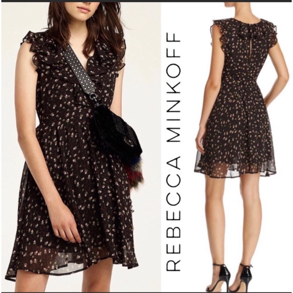 Rebecca Minkoff Dresses & Skirts - Rebecca Minkoff Barista Mini Dress Ruffle Floral